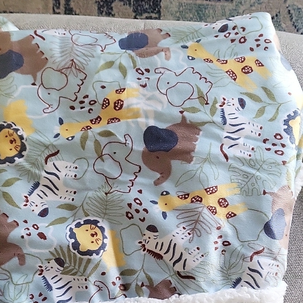 Baby Safari Animal Blanket